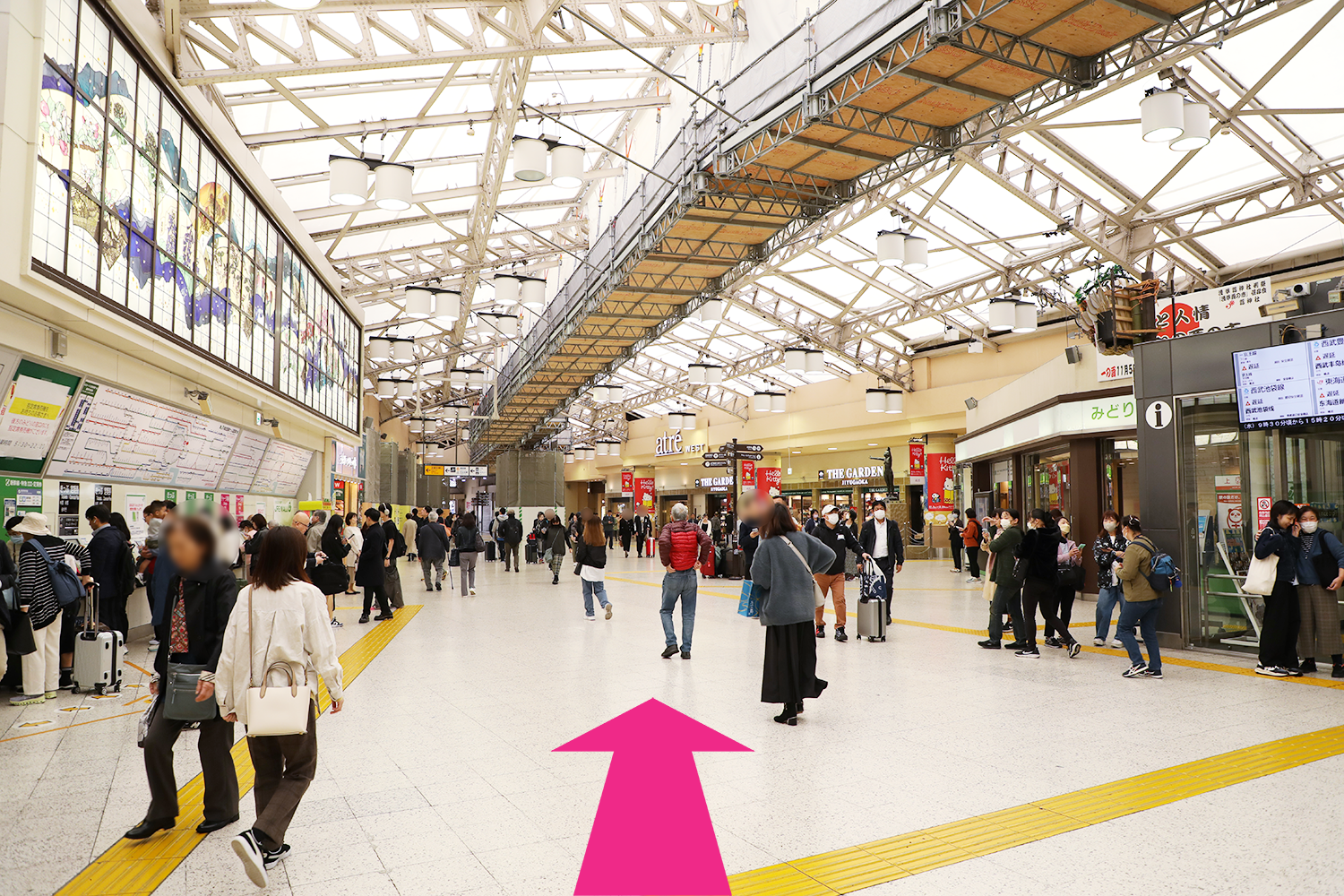 JR 上野駅 中央改札口出て直進