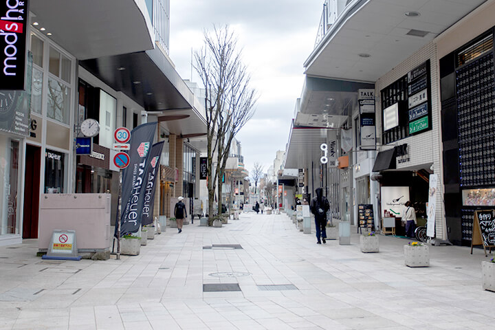 その先に星野リゾート、スギ ドラッグ、ローソンを越えて進みます。